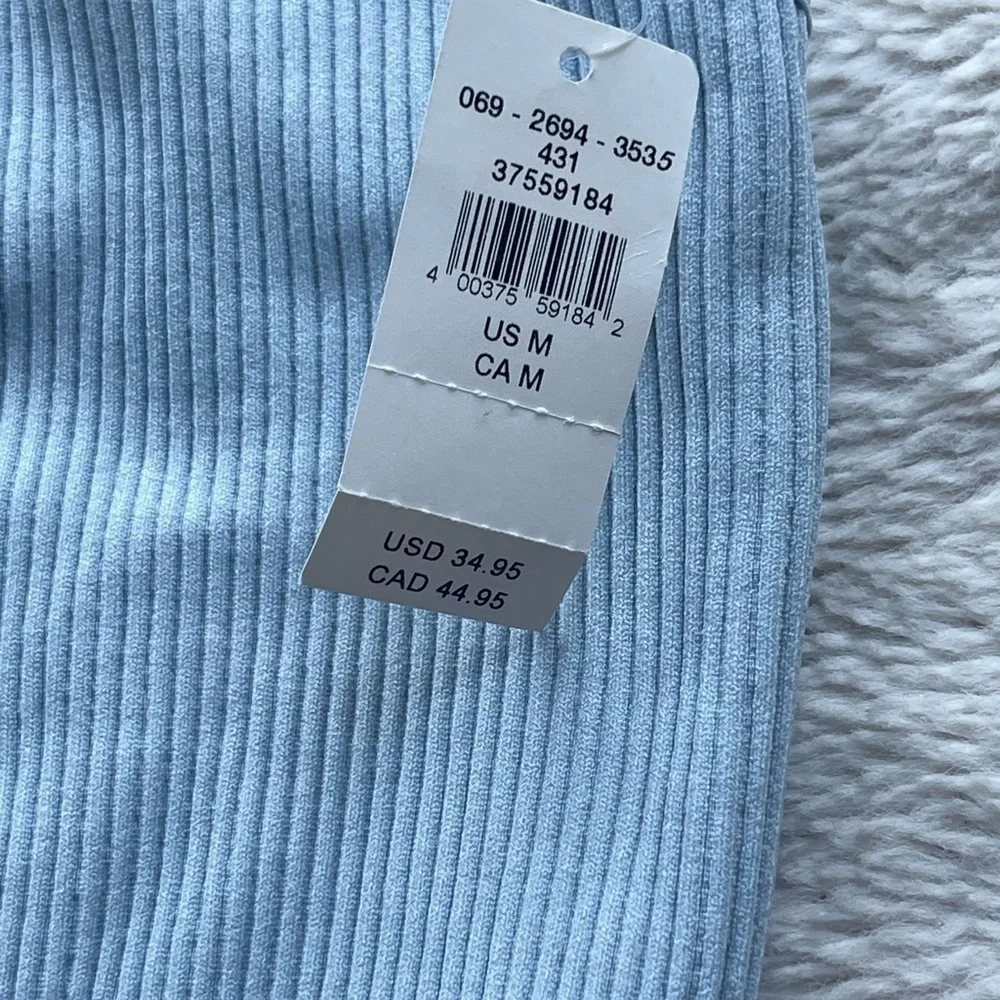 Aerie NWT one shoulder ribbed bralette sports bra comfort leisure
